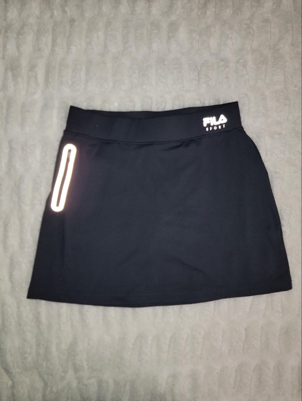 FILA Black Sport Active Mini Skort with Reflective Accent